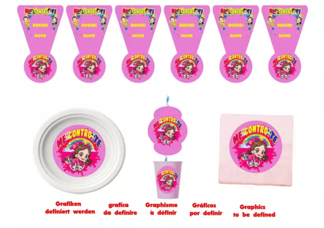 ME CONTRO SOFIA and friends kit Festa Compleanno MALATIGENIALI EUR 39,00 -  PicClick IT