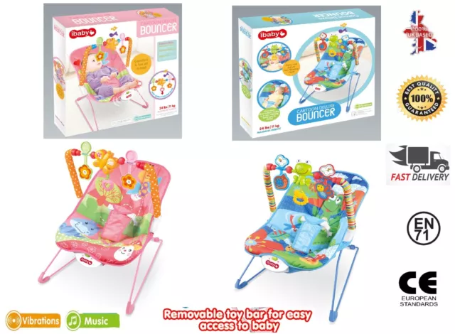 Baby Balance Bouncing Swing Bouncer Durable Infant Comfort Musical Rocking Chair