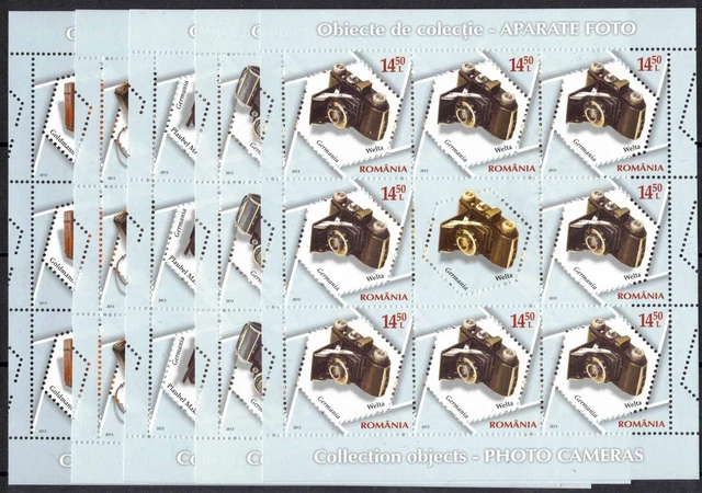 2013 Rumänien, Klb. Serie Photoapparat, postfrisch/MNH, MiNr. 6689/94, ME 120,-