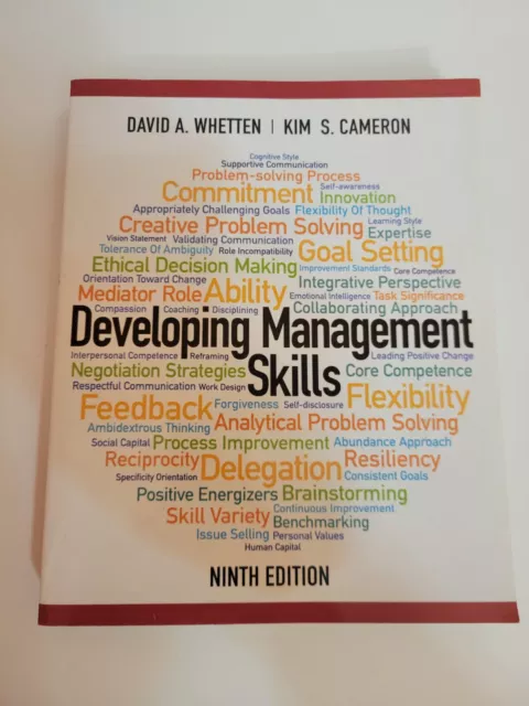 Developing Management Skills by Kim Cameron and David Whetten 9th Edition