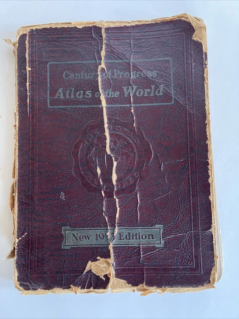Old atlas of the World Maps  State Maps Astronomy 1933 Century of Progress