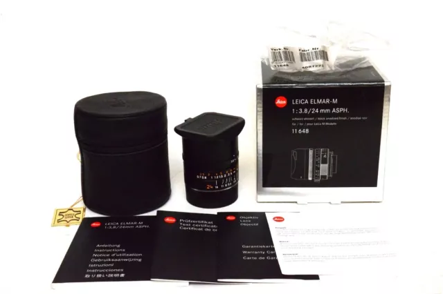 Objectif Leica ELMAR-M 24mm f3.8 Asph 6 Bit 11648 - Belle