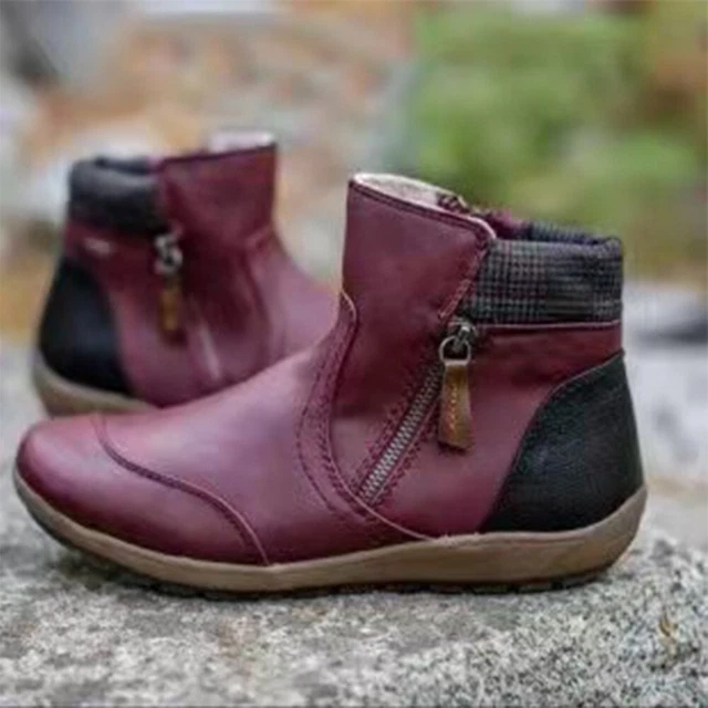 Bottes cheville bottines chaussures en cuir taille femmes bottes 100 % neuves 2