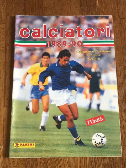 Album figurine Panini CALCIATORI 1989 90 KOMPLETT wm sticker PRINTED Card ITALIA