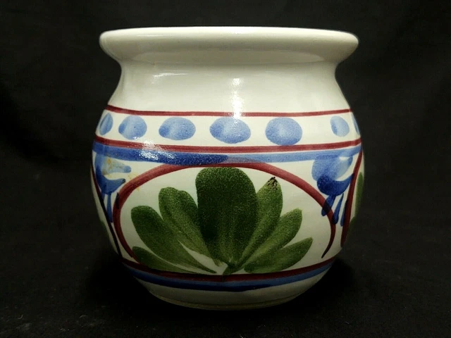 Signed D B 1990 Jamestown Collection Studio Art Pottery Vase Urn Planter 4" Tall