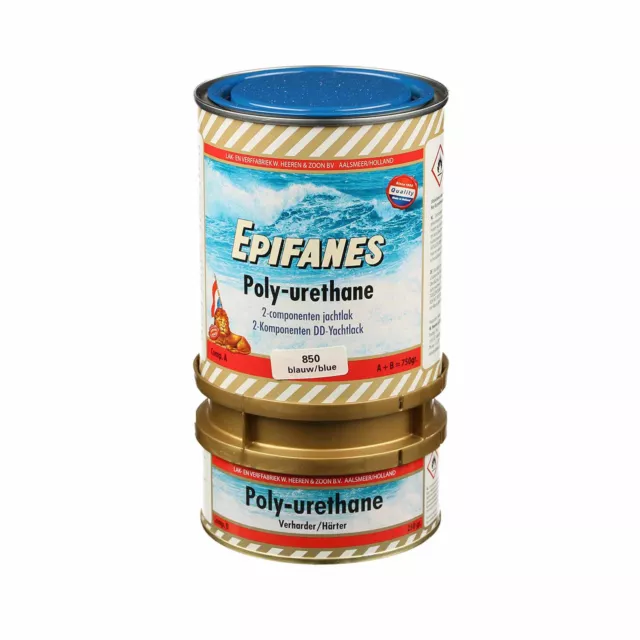 Epifanes Poly-urethane Lack 2-Komponenten E4-850, Blau, 750 g