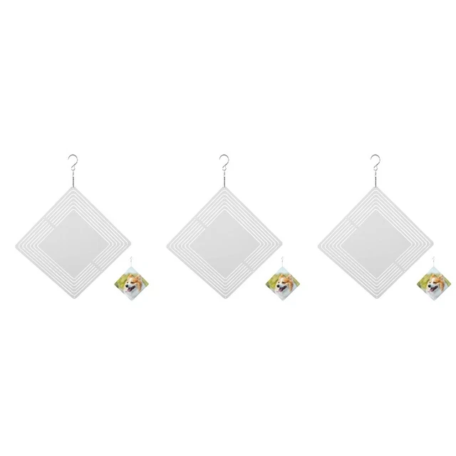 3pcs Sublimation Wind Blank DIY Windspinner Hängende Windspinner