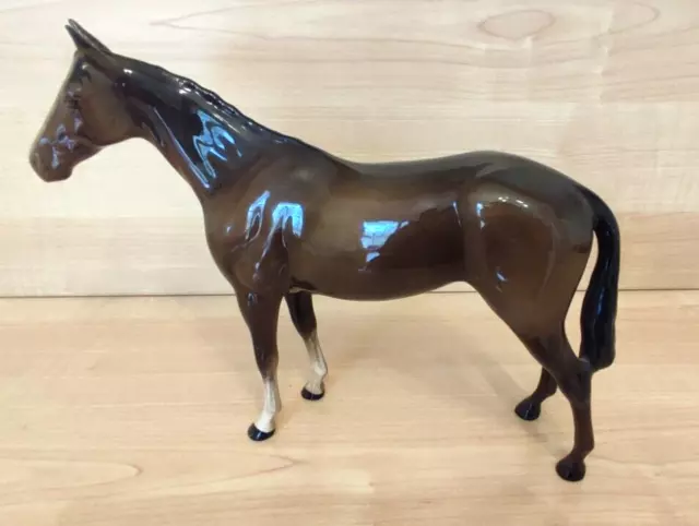 Vintage Beswick Racehorse 19.5 cm High Beautiful Bay Brown Gloss *OPEN to OFFERS