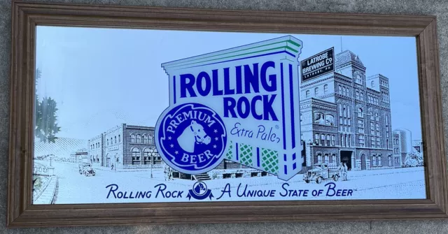 Rolling Rock Beer Mirror Large 4' Man Cave