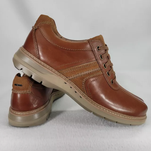 CLARKS SHOES MENS 11 M Brown Un Ramble Go Leather Sneaker Oxford