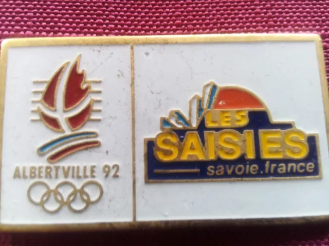 pins sport jeux olympiques Albertville 1992 station Saisies signé cojo 92
