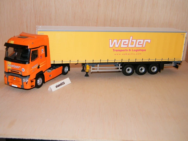 RENAULT T 520 HIGHT 2021 TAUTLINER TRANSPORTS MAROT ELIGOR 1/43 Réf 118147