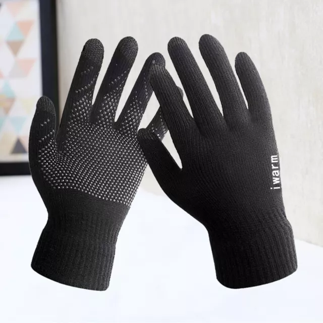 Winter Gloves Touchscreen Warm Mittens Sensitive Non-slip Mens