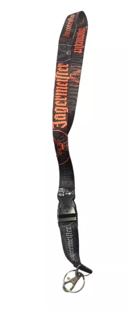 Jagermeister Lanyard w/Detachable Clip & Keychain Ring Jager ID Badge Holder 25"