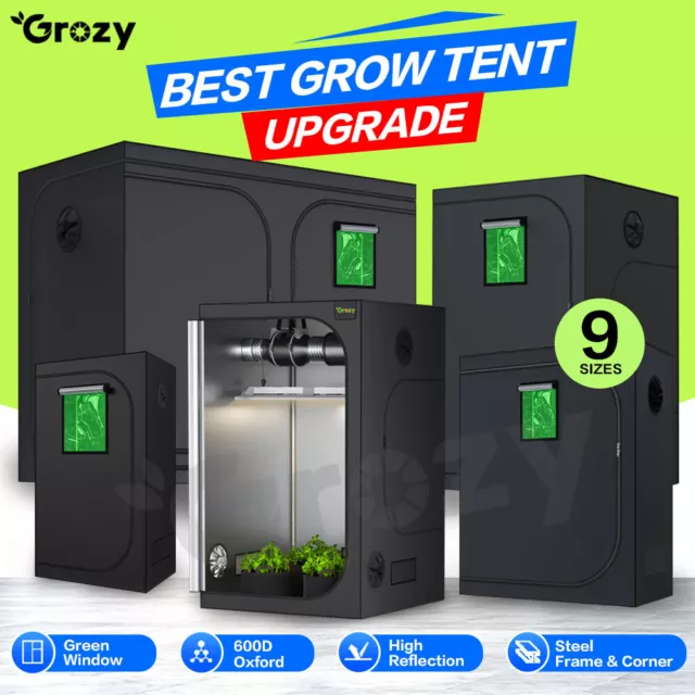 GROZY Hydroponics Grow Tent Green Window Room Plants Indoor Growing Flowering