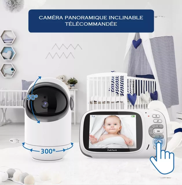 Moniteur bébé sans fil - Baby Monitor audio, caméra infrarouge