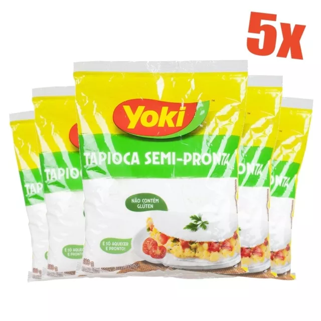 Set 5x YOKI Tapioca Idratata - Tapioca Semi-Pronta, 500g (8,86 EUR/kg)