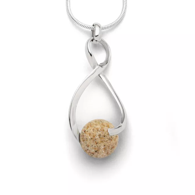 UVP 99€ DUR Schmuck Anhänger SWINGING Strandsand, Silber 925/- poliert (P2628)