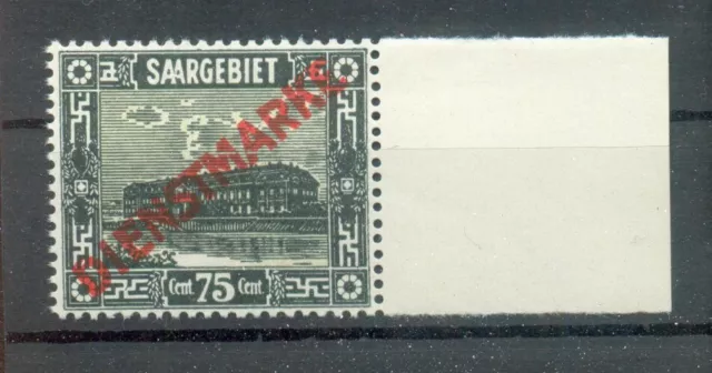 Saar DIENST 15III ABART** MNH POSTFRISCH (72390