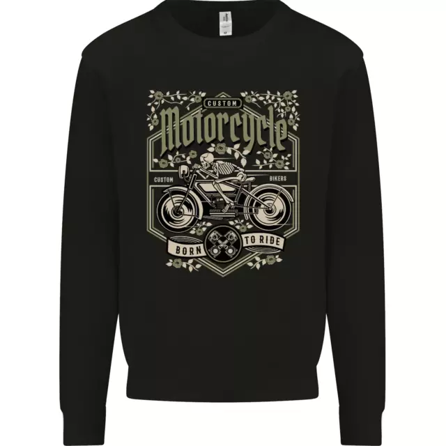 Custom Motorcycle Biker Motorbike Mens Sweatshirt Jumper