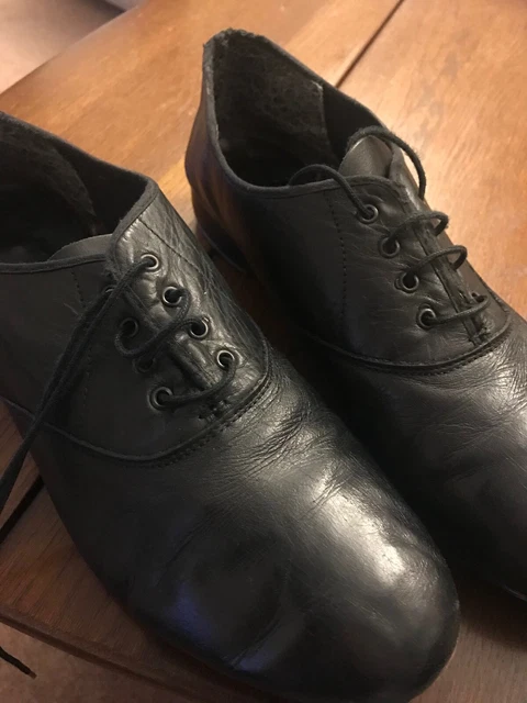 Capezio Tap - Scarpe con rubinetto nere in pelle UK da uomo taglia 10