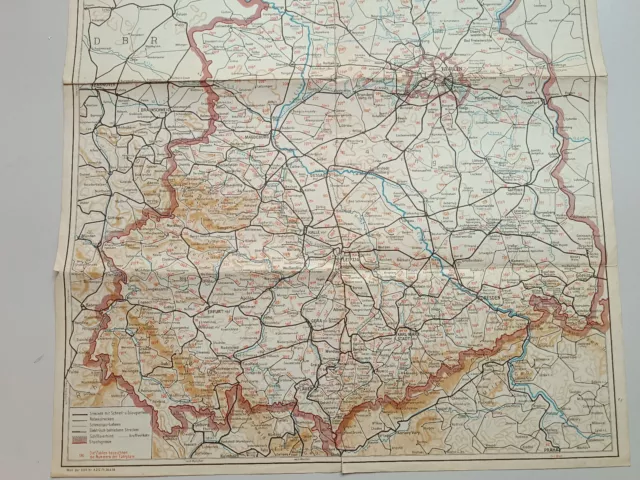 Übersichtskarte zum Amtlichen Kursbuch der Deutschen Reichsbahn DDR 3
