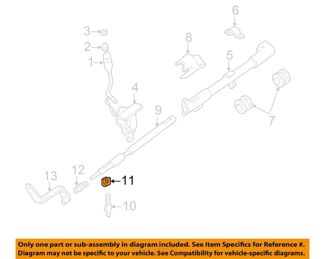 FORD OEM Steering Column-Selector Lever Clip 3L3Z7C130AA