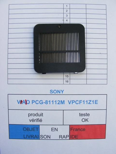 Cache Trappe Mémoire RAM Sony Vaio – PCG-71213M, VPCEB4J1E, Occasion