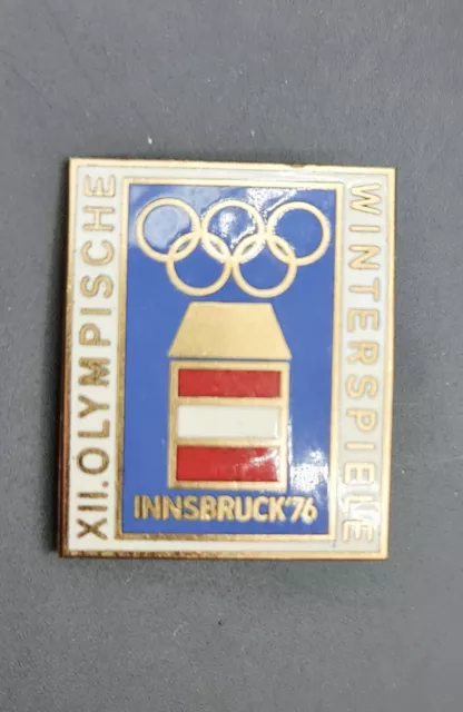 Olympic Games 1976 Innsbruck,  Official Austria Team Badge Participant's Pin