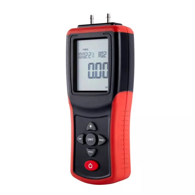 Digital Manometer 2.4-inch LCD High  Hand-held Dual-port Manometer Y4A0