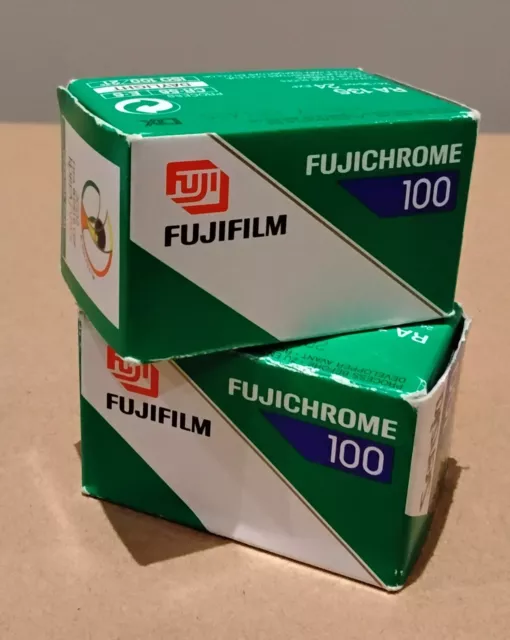 2x Fujifilm Fujichrome Sensia  100 24 Expired August 2000 35mm Colour Slide Film