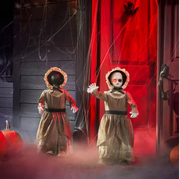 HOME ACCENTS HOLIDAY 3 ft. Animated LED Haunted Reveal Doll Home Depot