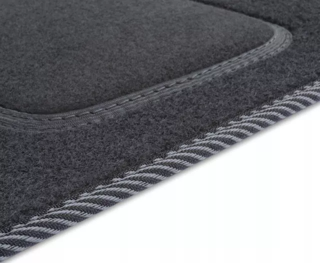 HY01-1 Tapis Sol Velour Standard Gris pour Hyundai ix35 I 2010-2015 moquette dou