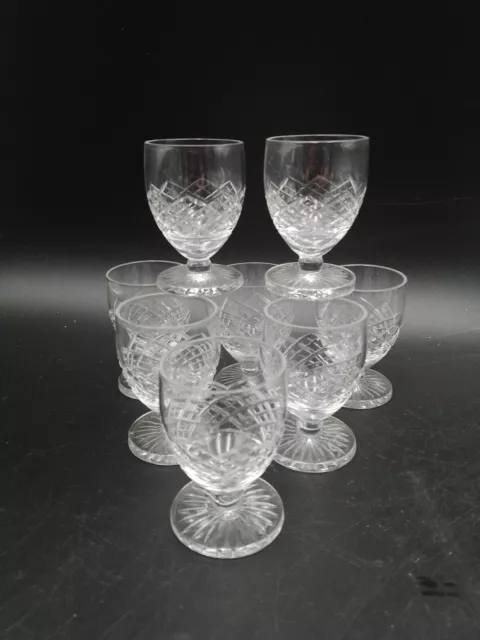 8 verres à Liqueur en Cristal de Saint Louis modèle Tacite Parfait État