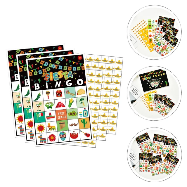 Mexican Bingo Bingo Paper Fiesta Fiesta Bingo Game