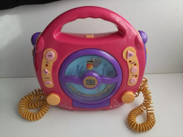 Kinder - CD Player SING-A-LONG mit zwei Mikrofonen - Karaoke pink