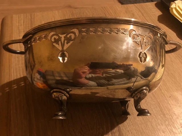 walker and hall silver plate oval dish