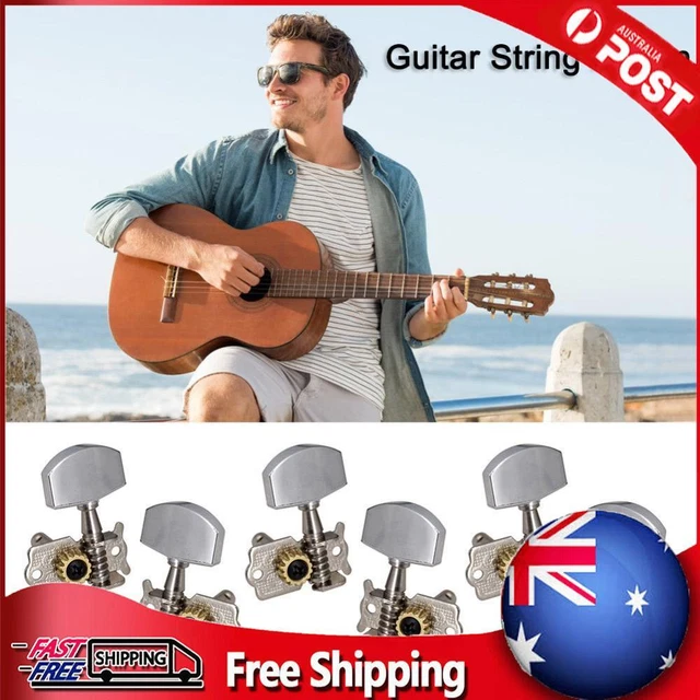 6pcs Guitar 3L 3R Open String Button Tuning Pegs Machine Head Key Peg Knobs