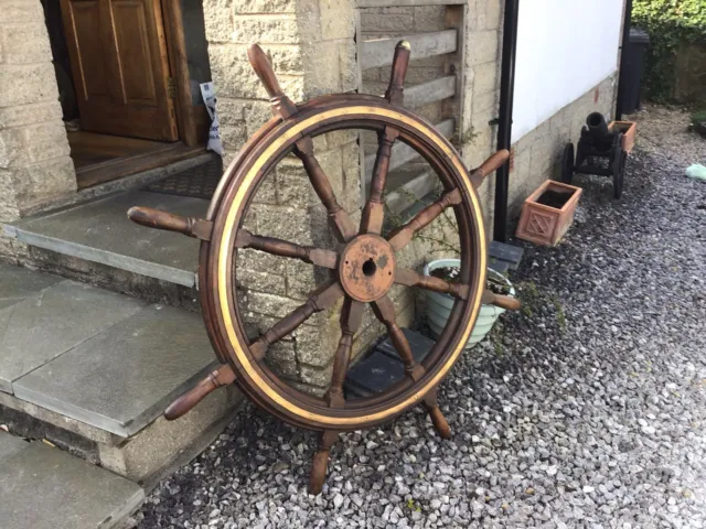 antique ships wheel
