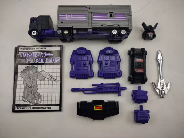 Transformers G1 Motormaster (Complete) Menasor Transforming Robot 1986 Hasbro