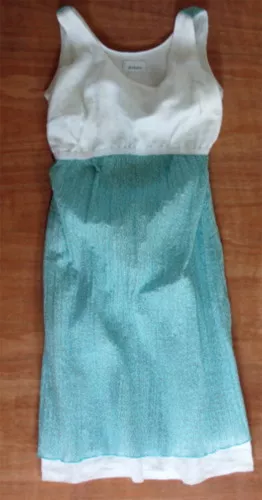 Robe De Grossesse Bleue Zwangerschwap Jurk Maternity Taille 34