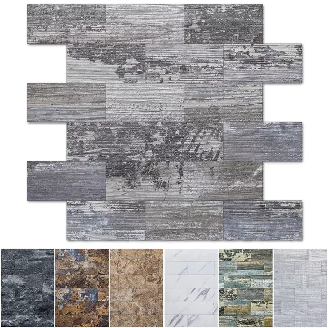 Art3d Peel and Stick Backsplash Wall Tile  for Kitchen Bathroom,10pcs,12x12