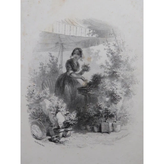 ARNAUD Étienne Les fleurs animées Chant Piano ca1840