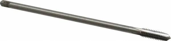 Hertel 5/16-18 UNC 4 Flute H3 Bright Finish HSS Hand Extension Tap Plug Chamf...