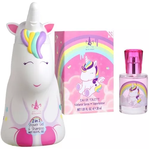 Profumo unicorno eau my unicorno ed. Gel doccia e shampoo 30 ml e 3D SET 400 ml WoW