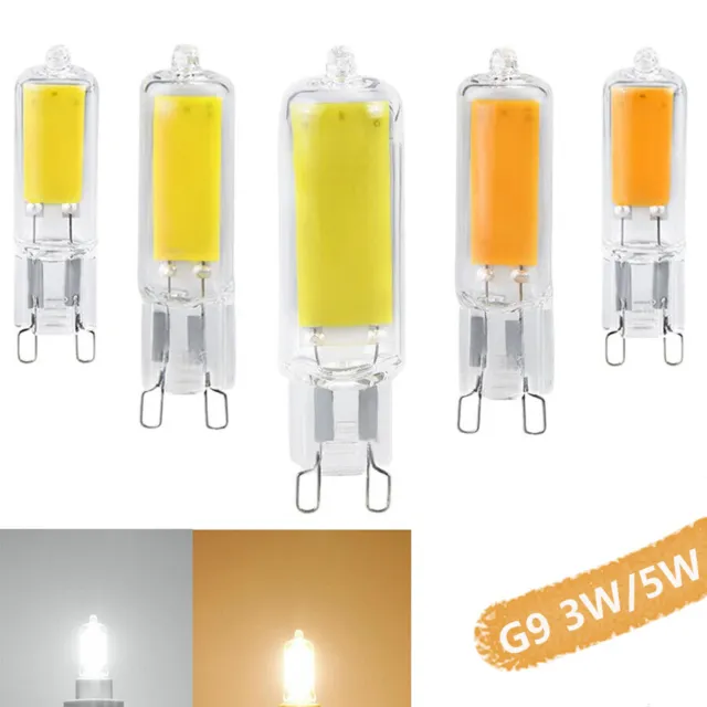 1-10x Leuchtmittel LED G9 3W 5W Lampen Glühbirne COB ersetzt Halogenlampe 220V