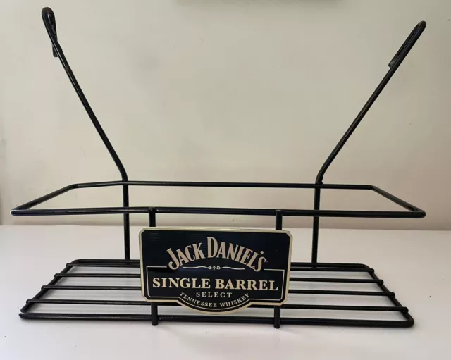 Jack Daniels Single Barrel Whisk Metal Caddy Bar Holder / Man Cave / Collectable
