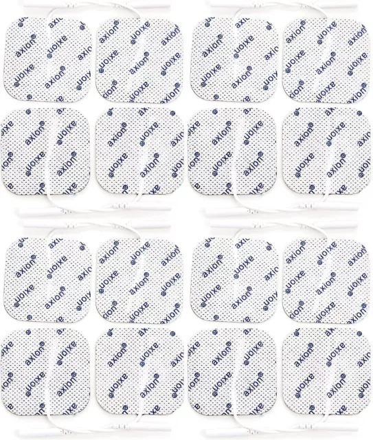 Axion pack of 16 Electrodes. Square Self-Adhesive Pads 5x5cm for TENS EMS