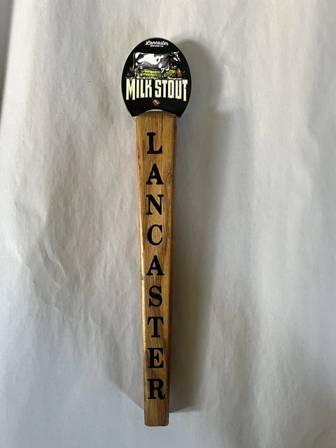 Lancaster Brewing Company Milk Stout Beer Tap Handle 16” Keg Man Cave Draft