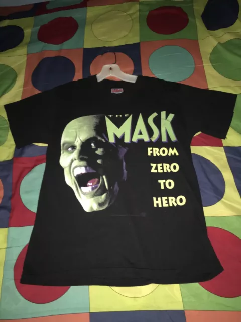 1994 the mask from zero to hero movie promo single stitch tee M 18x26